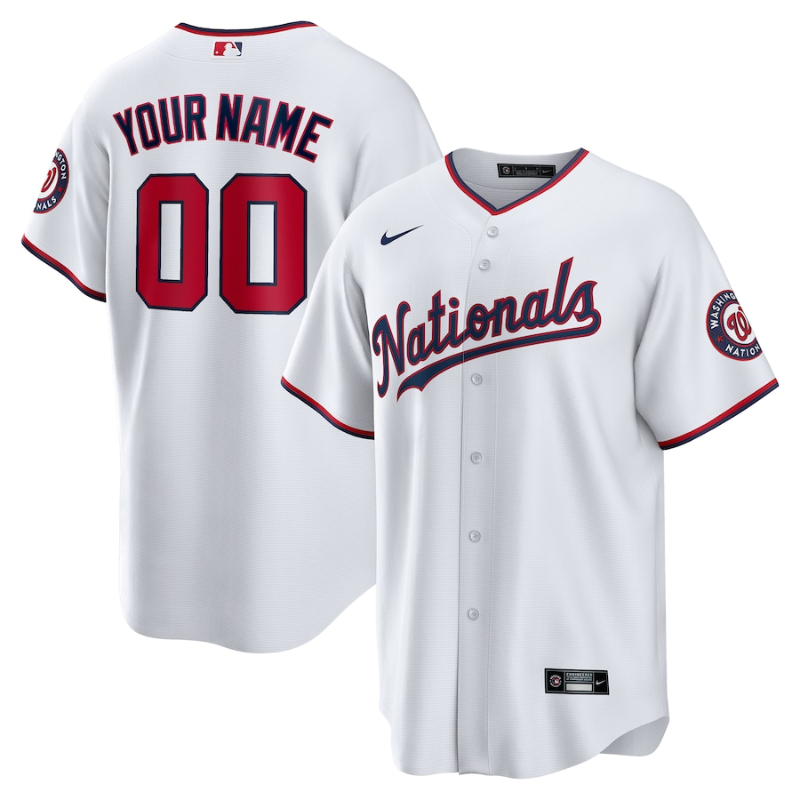 Washington Nationals Team 2022 Home Custom Jersey Unisex Pro Official