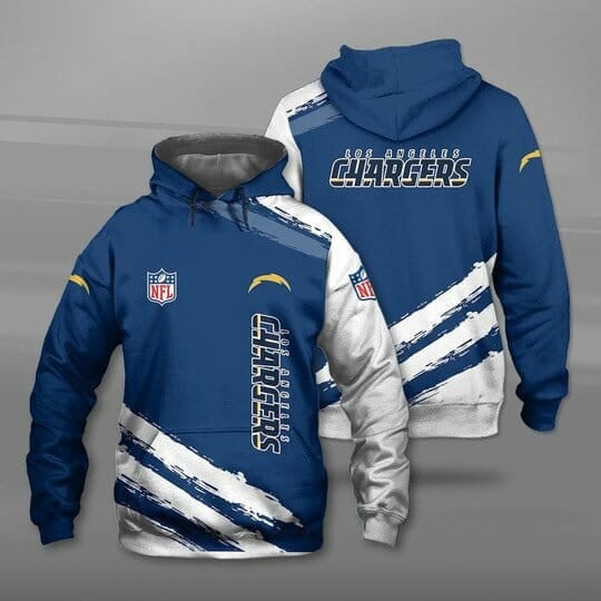 Sport-Team Los Angeles Chargers Blue White Pullover Hoodie V3 Aop Shirt