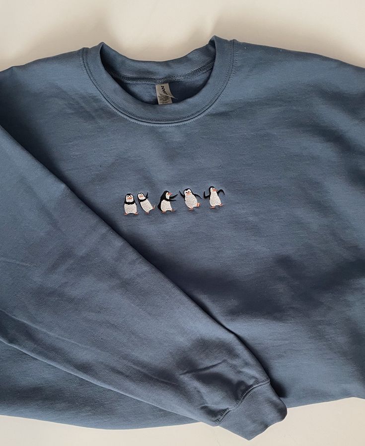 Embroidered Penguin Sweatshirt