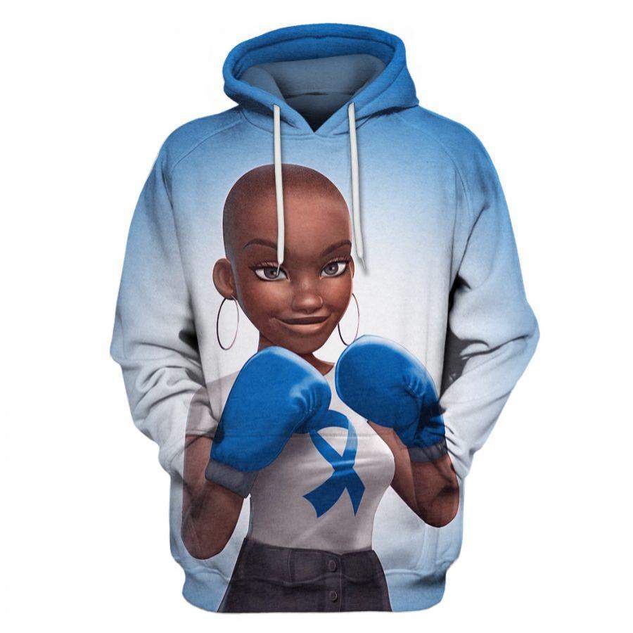 Blue Colon Cancer Awareness Melanin  &hellip;
