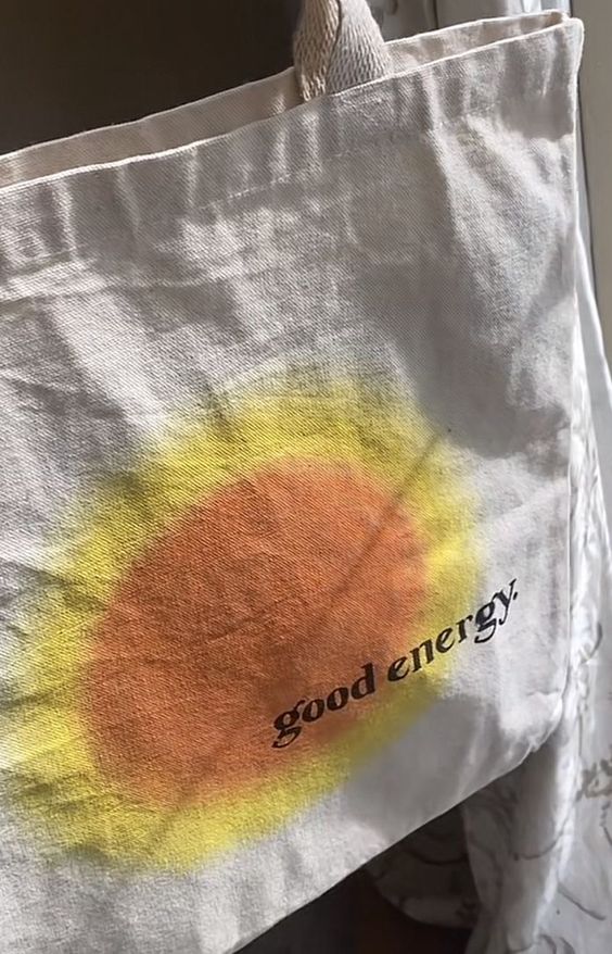 Good Energy Tote Bag, Canvas Tote Bags, Tote Bag Design, Tote Bag Idea