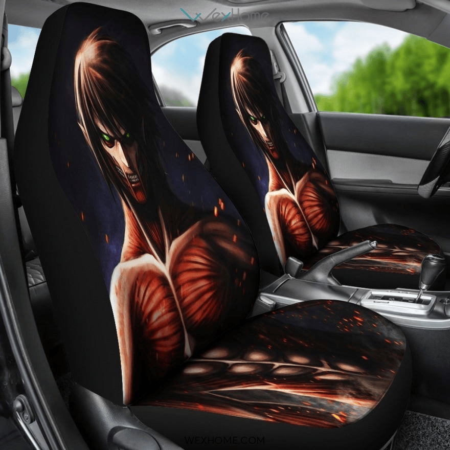 Eren Attack On Titans Anime Car Seat Cover Set CSC3945