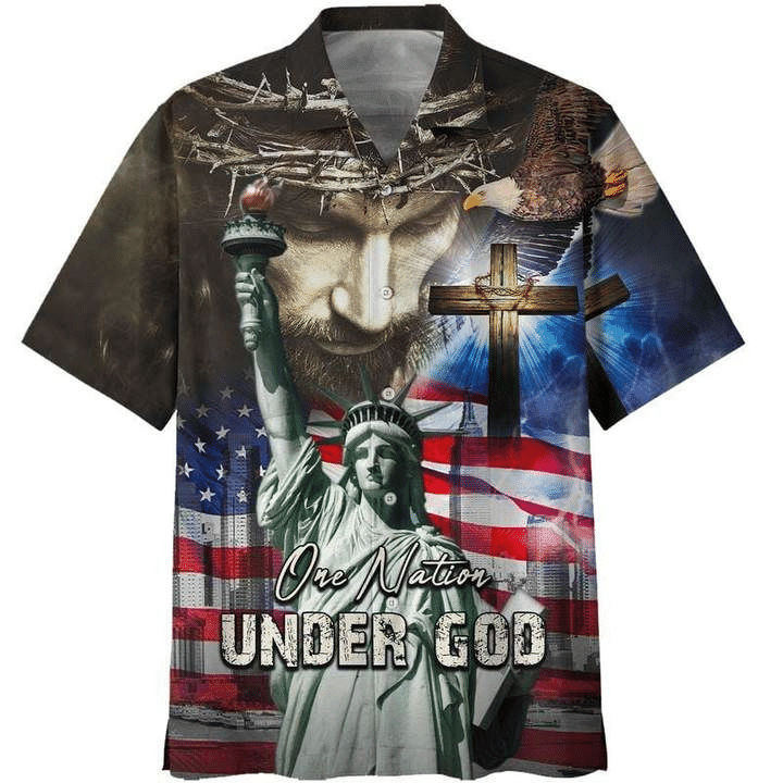 4Th July One Nation Under God Independence Day Hawaiian Shirts Aloha Hawaii Shirt Aloha Shirt For Summer