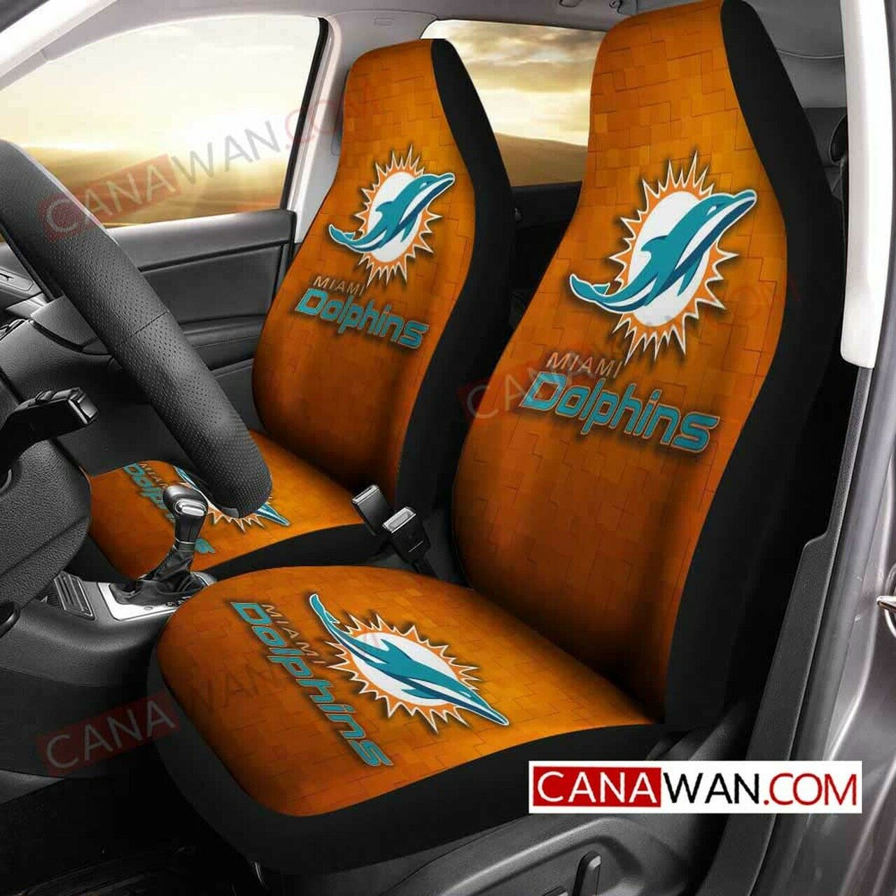 Miami Dolphins Car Seat Cover Set CSC9724