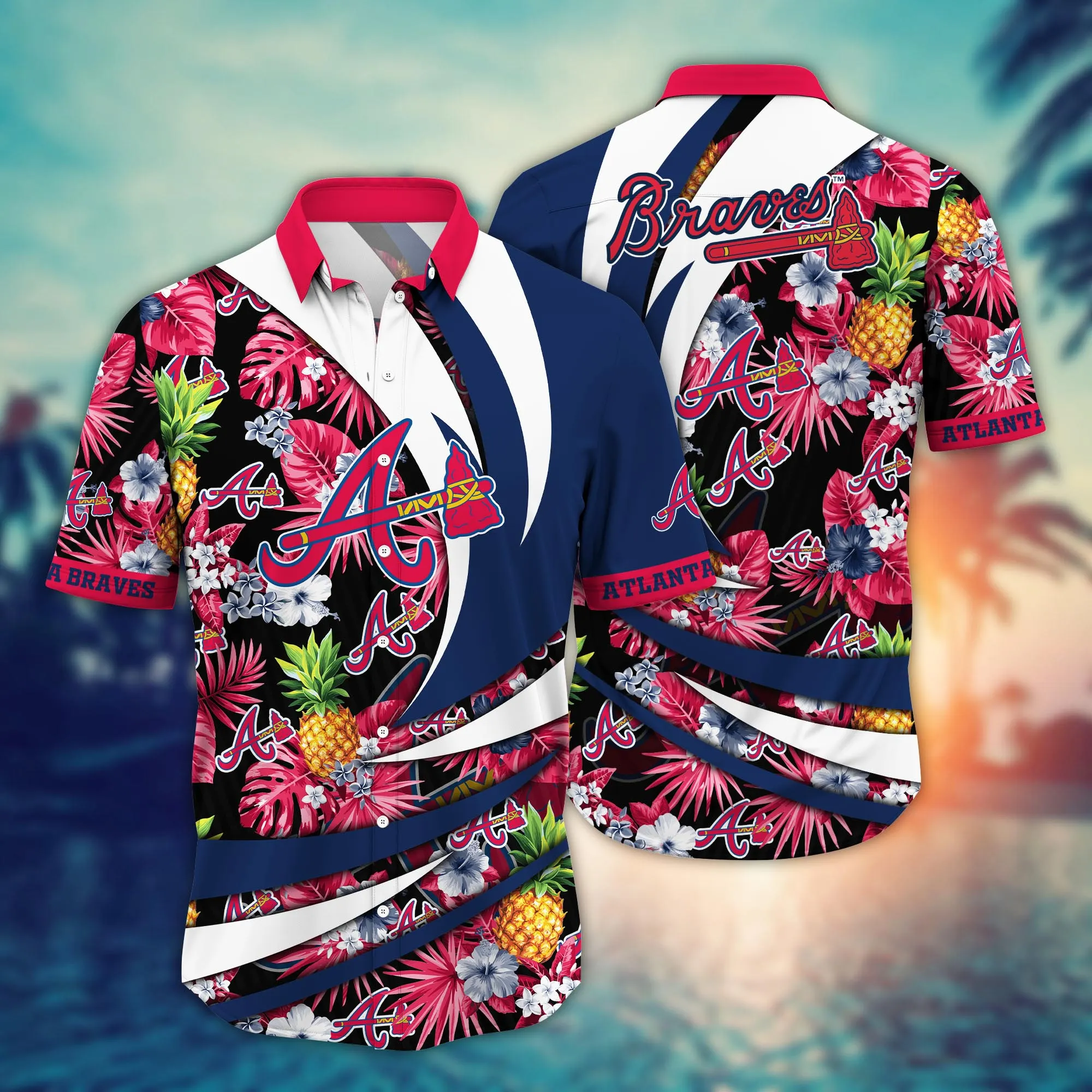 Atlanta Braves Mlb Hawaiian Shirt Break Aloha Shirt