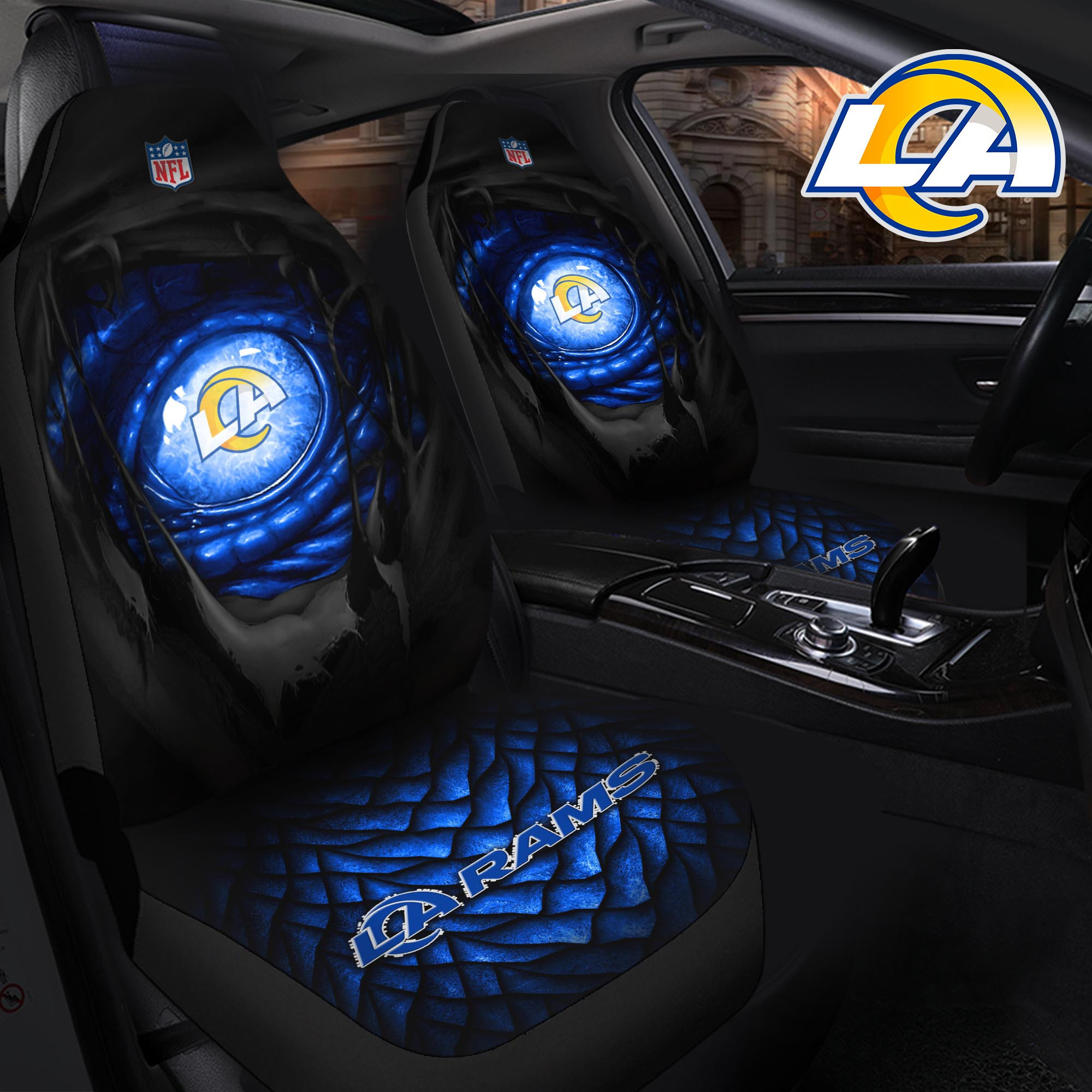 Los Angeles Rams Car Seat Cover Set CSC3409