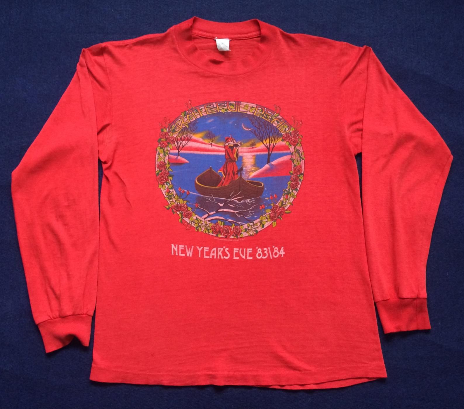 Vintage Grateful Dead 80S New Year Eve 83/84 Promo Rare Skull T Shirt