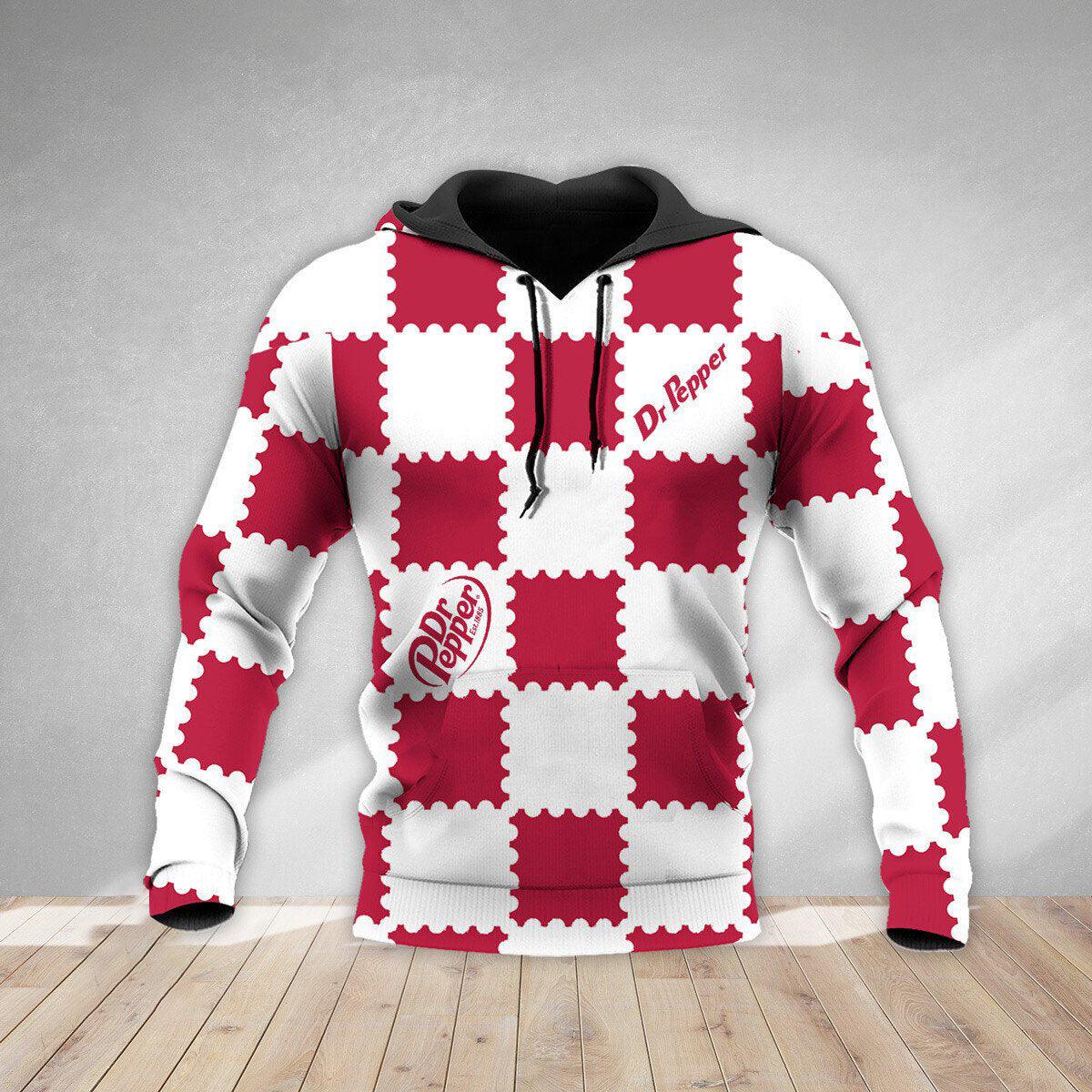 Gorgeous Gingham Dr Pepper Hoodie & Zip Hoodie