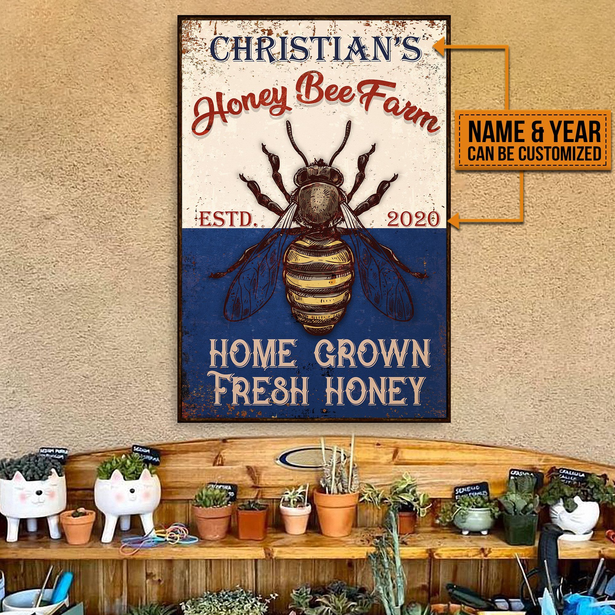 Personalized Honey Bee Farm Fresh Ho &hellip;