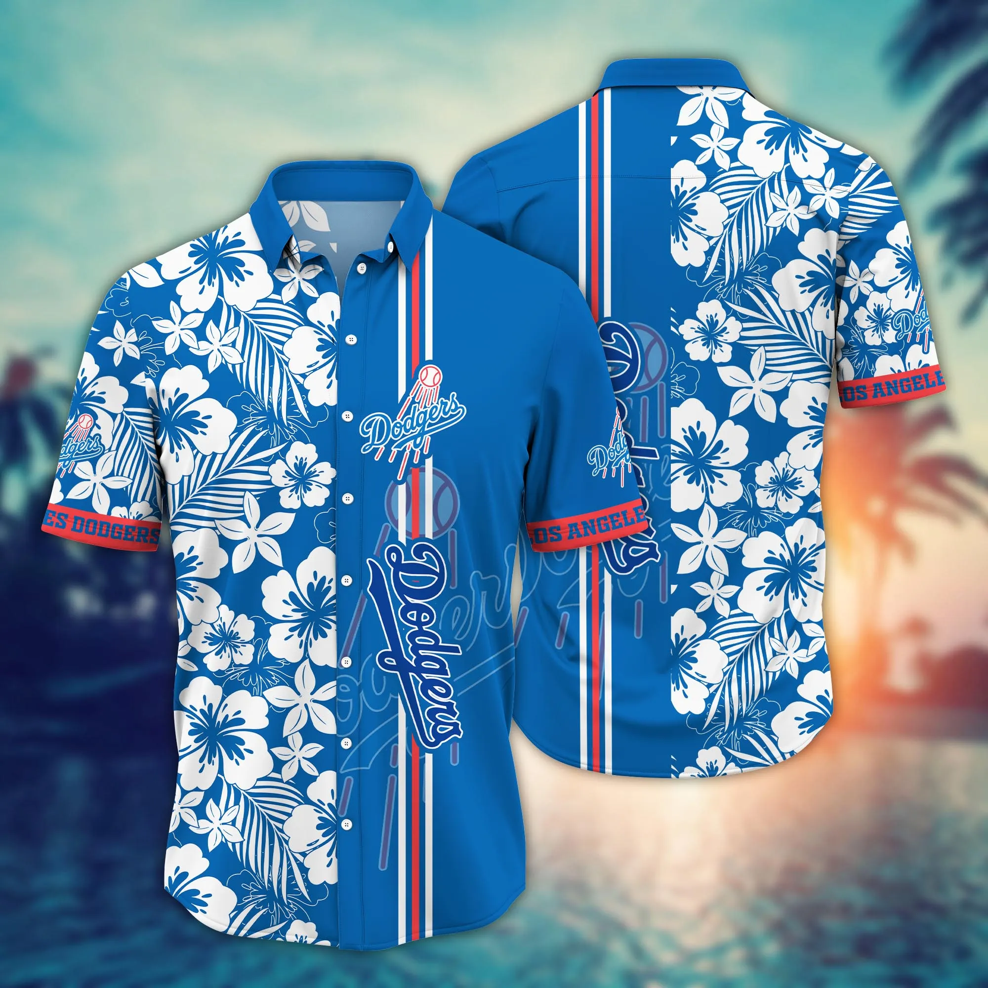 Los Angeles Dodgers Mlb Hawaiian Shirt Warm Seasontime Aloha Shirt