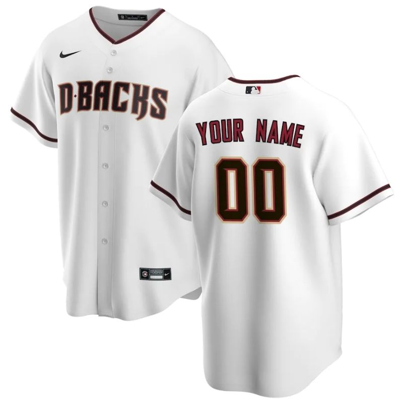 Arizona Diamondbacks 2023 Home Custom Jersey Unisex – White