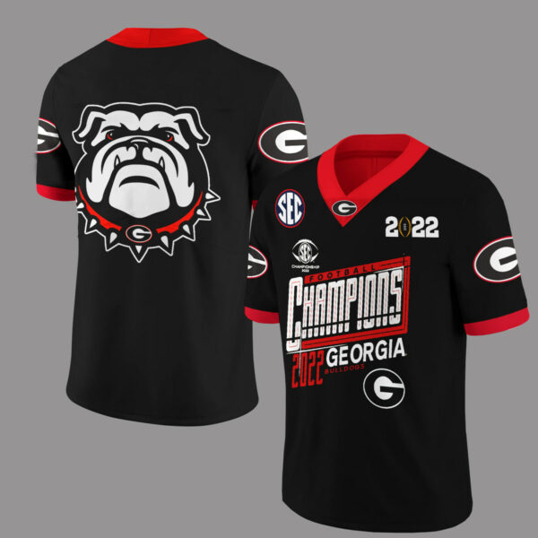 Georgia Bulldogs Sec Champions 2025 Jersey Ver 5