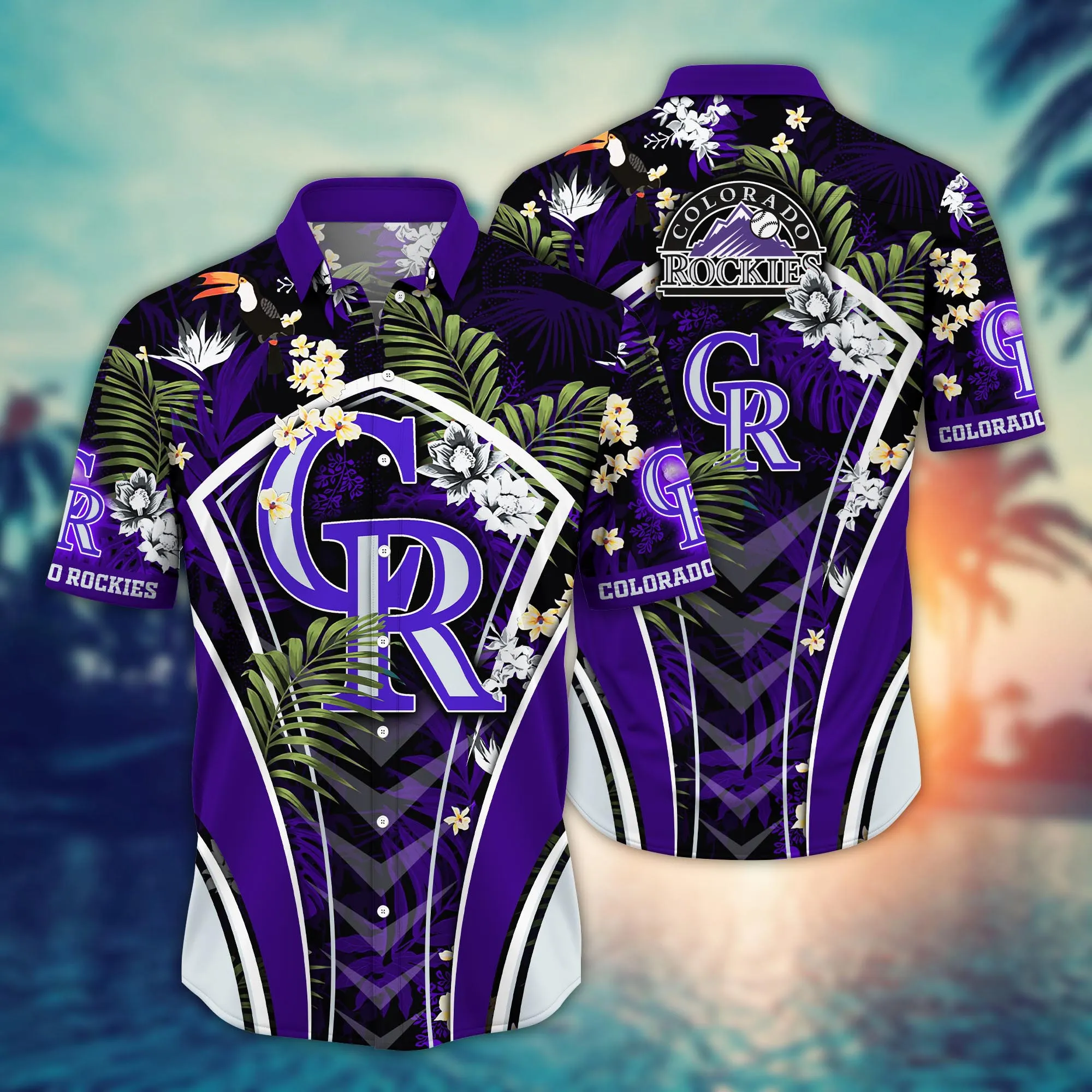 Colorado Rockies Mlb Hawaiian Shirt Vacation Spots Aloha Shirt