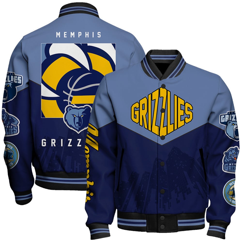 Memphis Grizzlies National Basketball Association AOP Varsity Jacket STM Ver 12