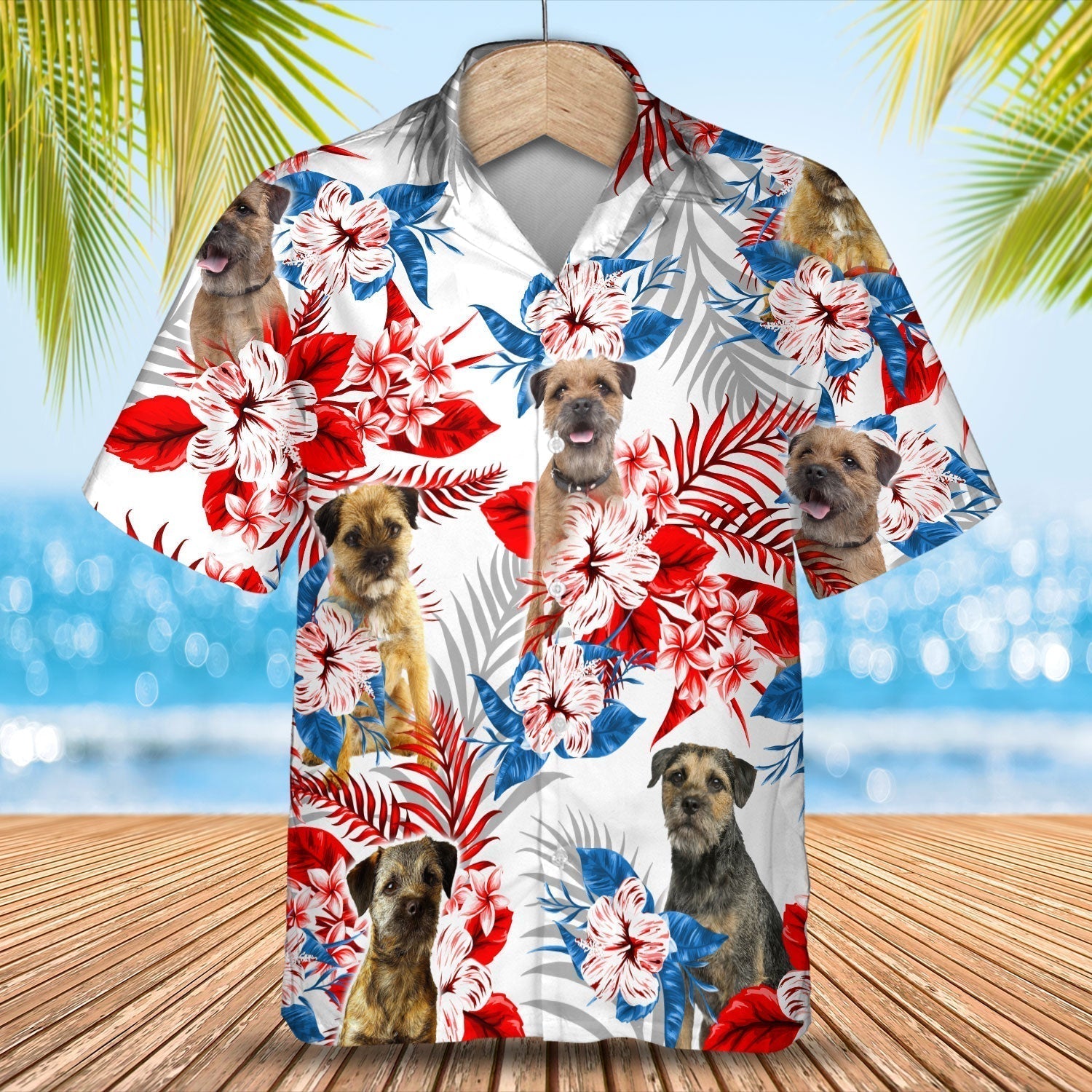 Border Terrier Hawaiian Shirt – Summer Aloha Shirt, Hawaiian Shirt For Men And Women