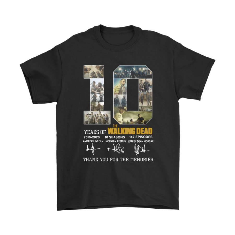 10 Years Of The Walking Dead Thank You For The Memories Shirts