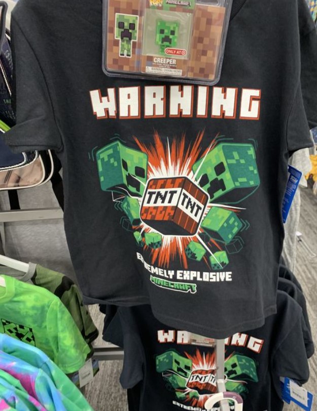 Minecraft Warning TNT Shirt Outfit