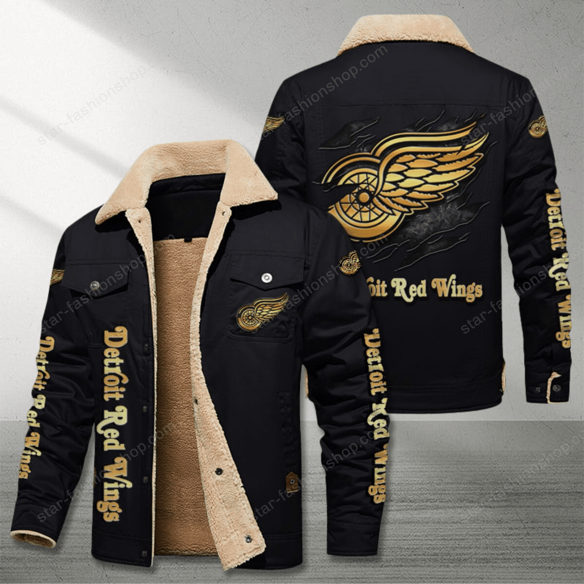 Detroit Red Wings Stand Collar Jacket