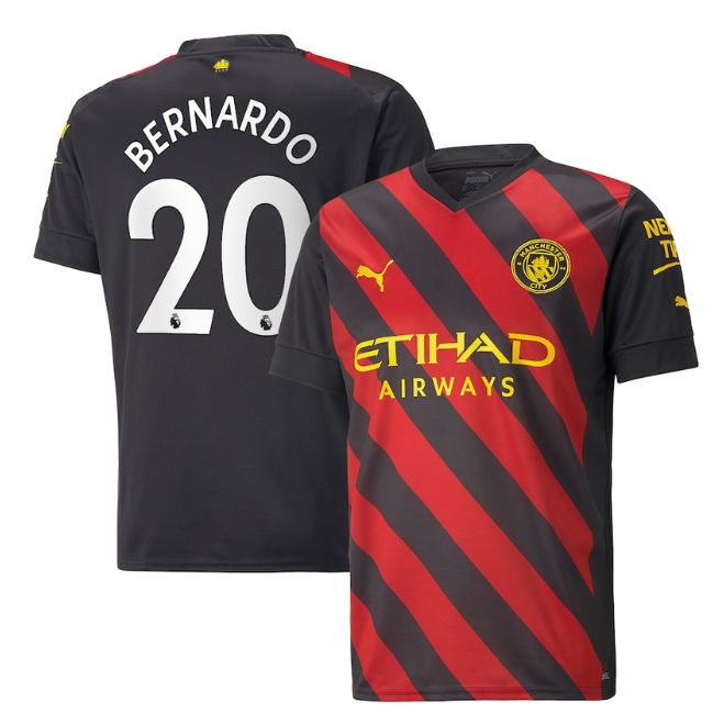 Bernardo Silva Manchester City Unisex Shirt 2022/23 Home Breathe Stadium Player Jersey – Black