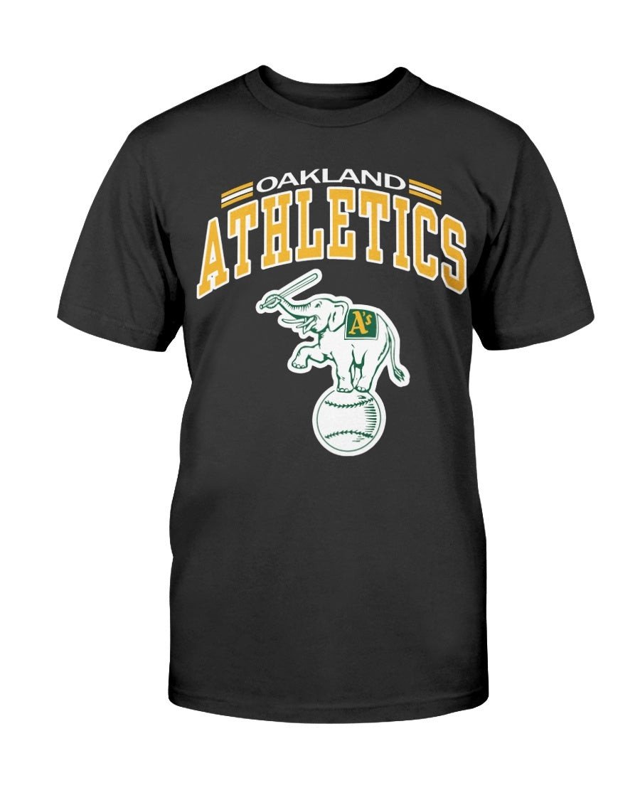 Vintage 80S Oakland Athletics Large As White Elephant T Shirt 211002