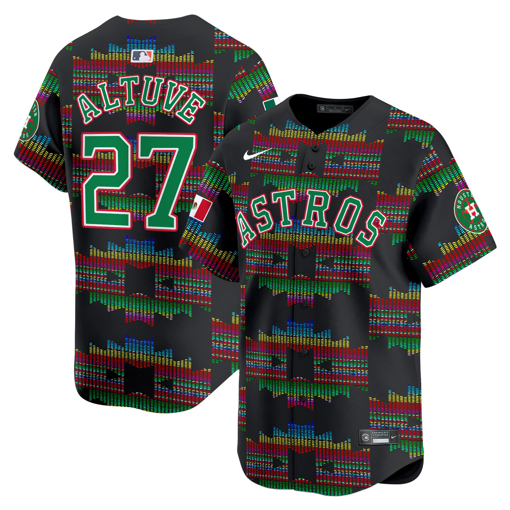 Astros Mexico Serape Style Vapor Premier Limited Jersey – Printed