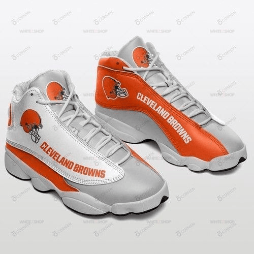 Cleveland Browns Customized Air Jordan 13 Sneakers Tennis Shoes For Fan JD13 V1697