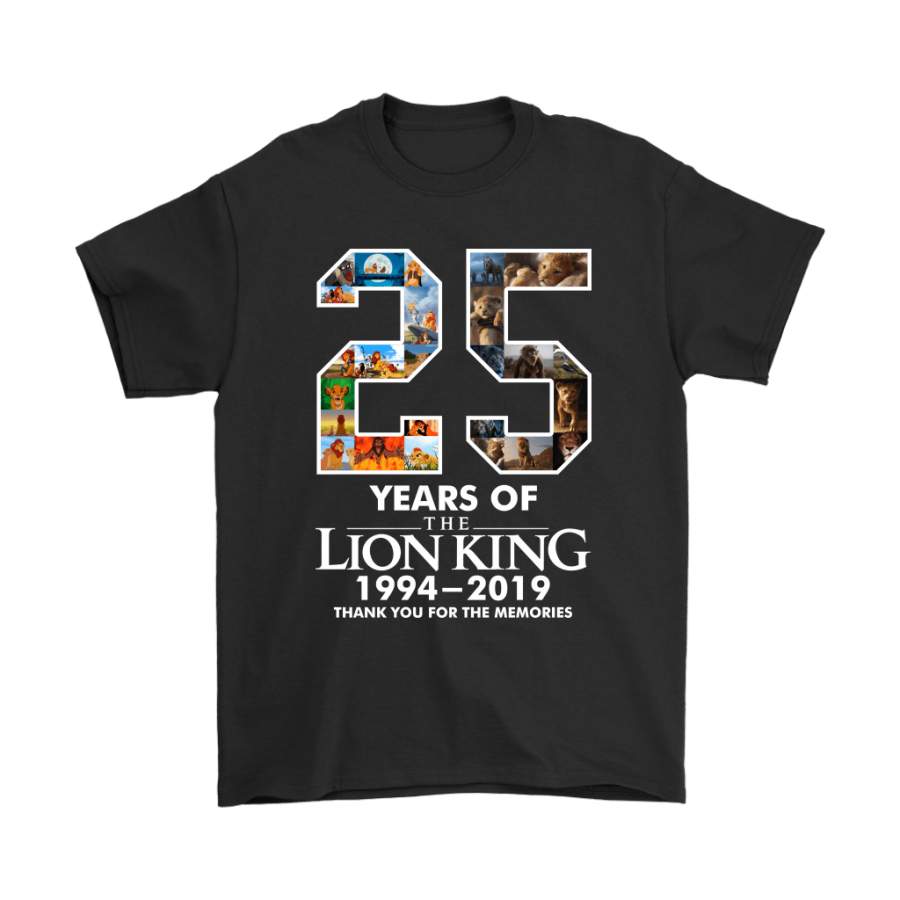 25 Years Of The Lion King Thank You For The Memories Shirts