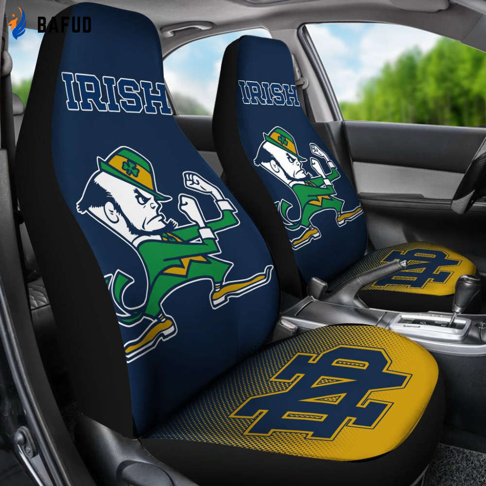 Notre Dame Fighting Irish Car Seat Cover Set For Fan Gift CSC5586