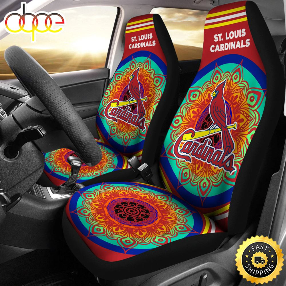 Unique Magical And Vibrant St. Louis Cardinals Car Seat Cover Set CSC8840