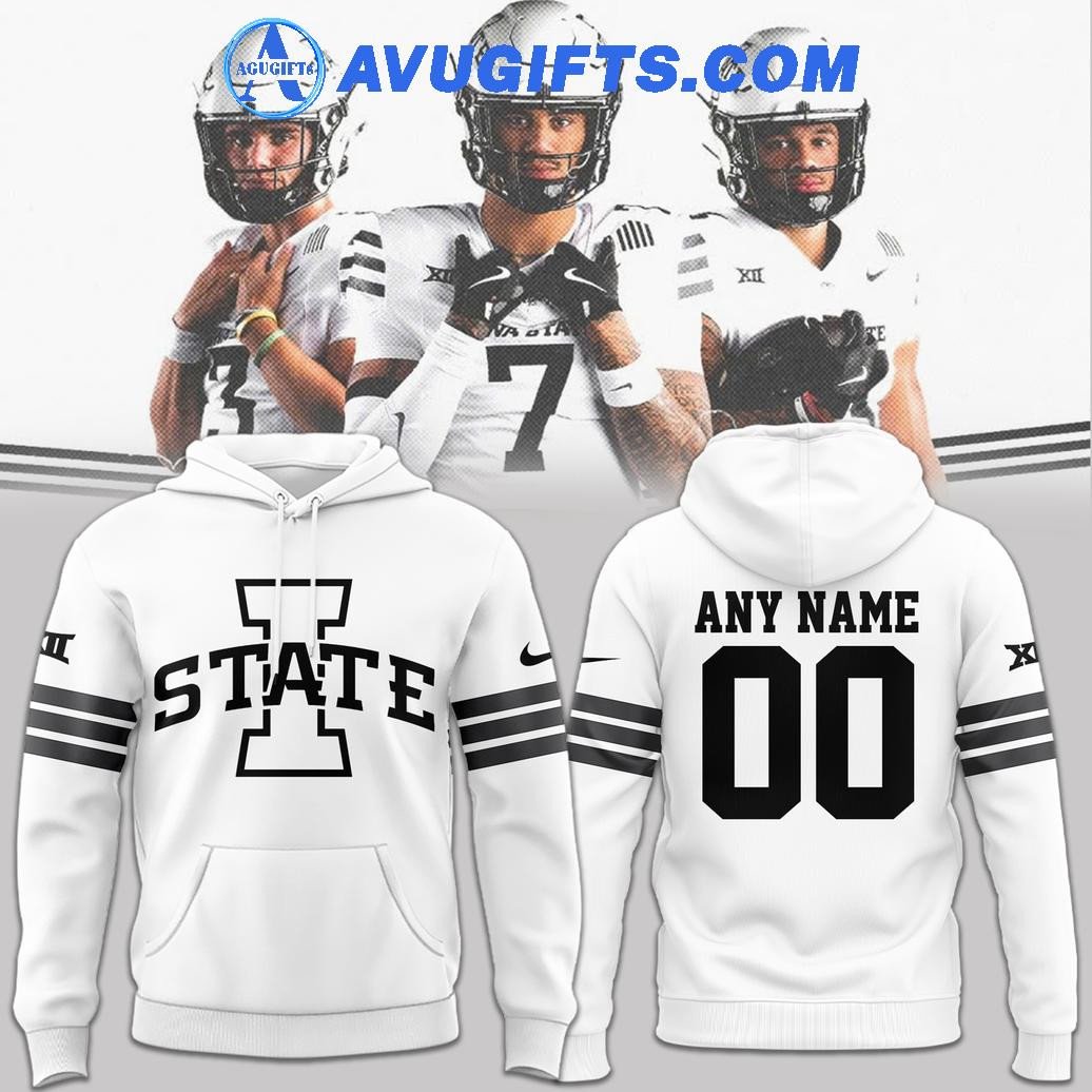 Iowa State Football 2024 New Collection Edition White Hoodie – Zip Hoodie 3D Aop Shirt
