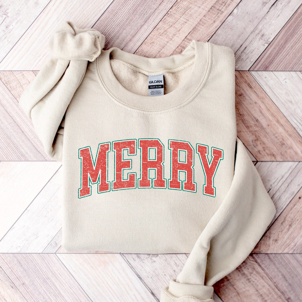 Christmas Sweatshirt, Merry Christmas Sweatshirt, Christmas Shirt for Women, Christmas Crewneck Sweatshirt, Holiday Sweater, Christmas Gift x Trending Fashion by Shirtslive