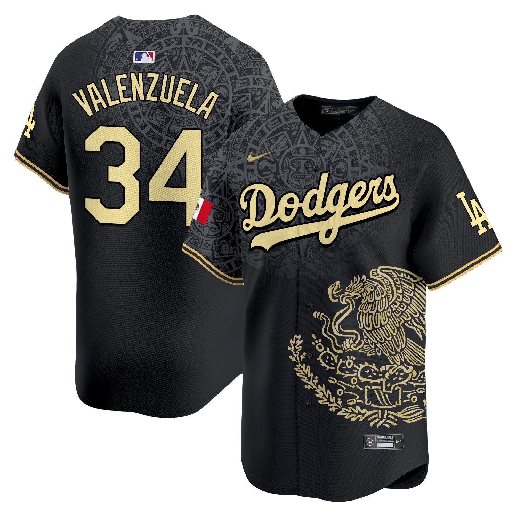 Unisex Dodgers Mexico Vapor Premier Limited Jersey – Printed