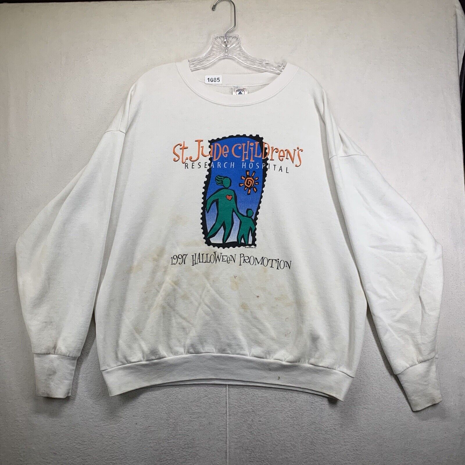 Vintage St Jude Sweatshirt Children Hospital 1997 Halloween Promotion USA XL  halloween costume ideas