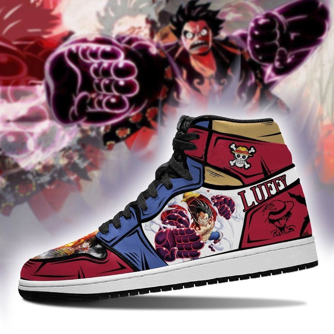 One Piece Luffy Gear 4 Jordan 1 High Sneakers JD13 Sneakers Personalized Shoes Design