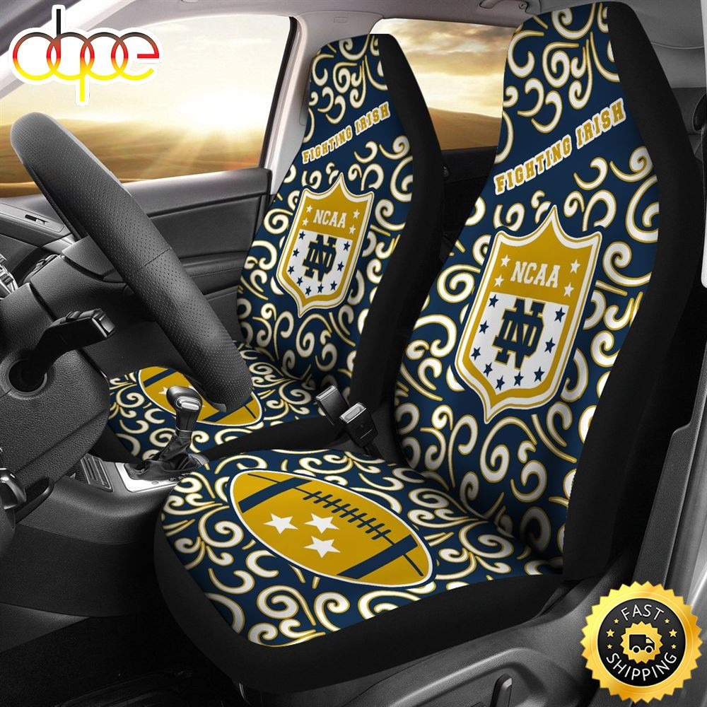 Notre Dame Fighting Irish Car Seat Covers Sets For Car CSC4049