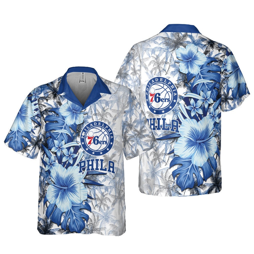 Philadelphia 76Ers National Basketball Association 2023 Aop Hawaiian Shirt Sh