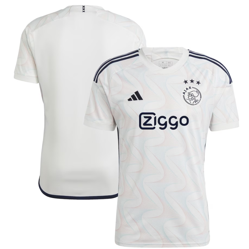 Ajax Away Adidas 2023-24 Custom Jersey – White