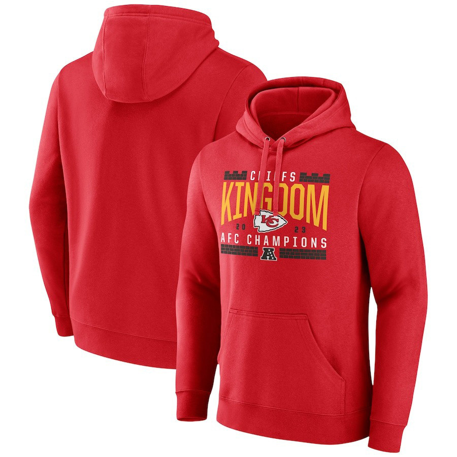 Kansas City Chiefs 2023 AFC Champions Hometown Chiefs Kingdom NFL Division Red Print 2D Hoodie