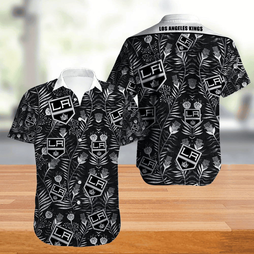 Los Angeles Kings Hawaiian Shirt Tropical Flowers Summer For Fans
