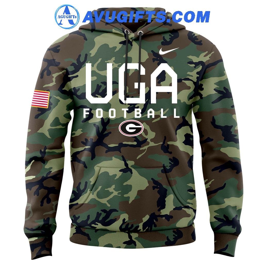 Georgia Bulldogs Football X Coach Kirby Smart Salute To Service 2024 Hoodie – Zip Hoodie 3D Aop Shirt
