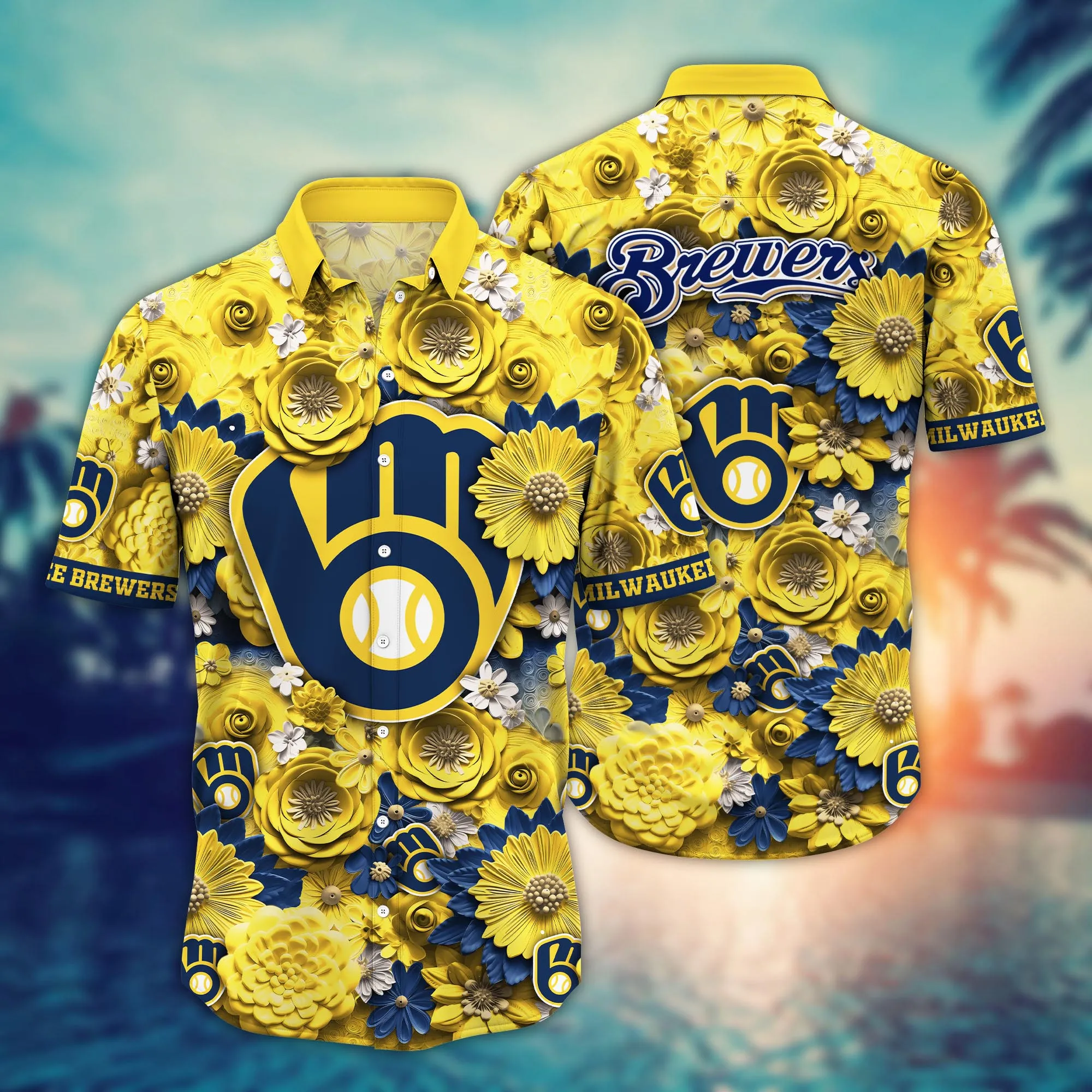 Milwaukee Brewers Mlb Hawaiian Shirt Trending For This Summer Customize Shirt Any Team