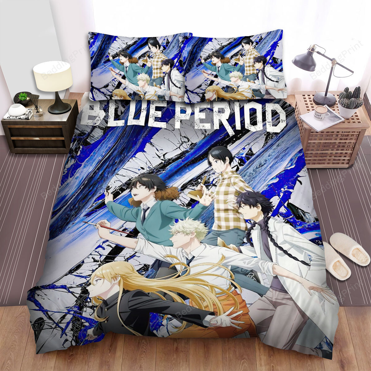 Blue Period Anime Poster Bed Sheets …