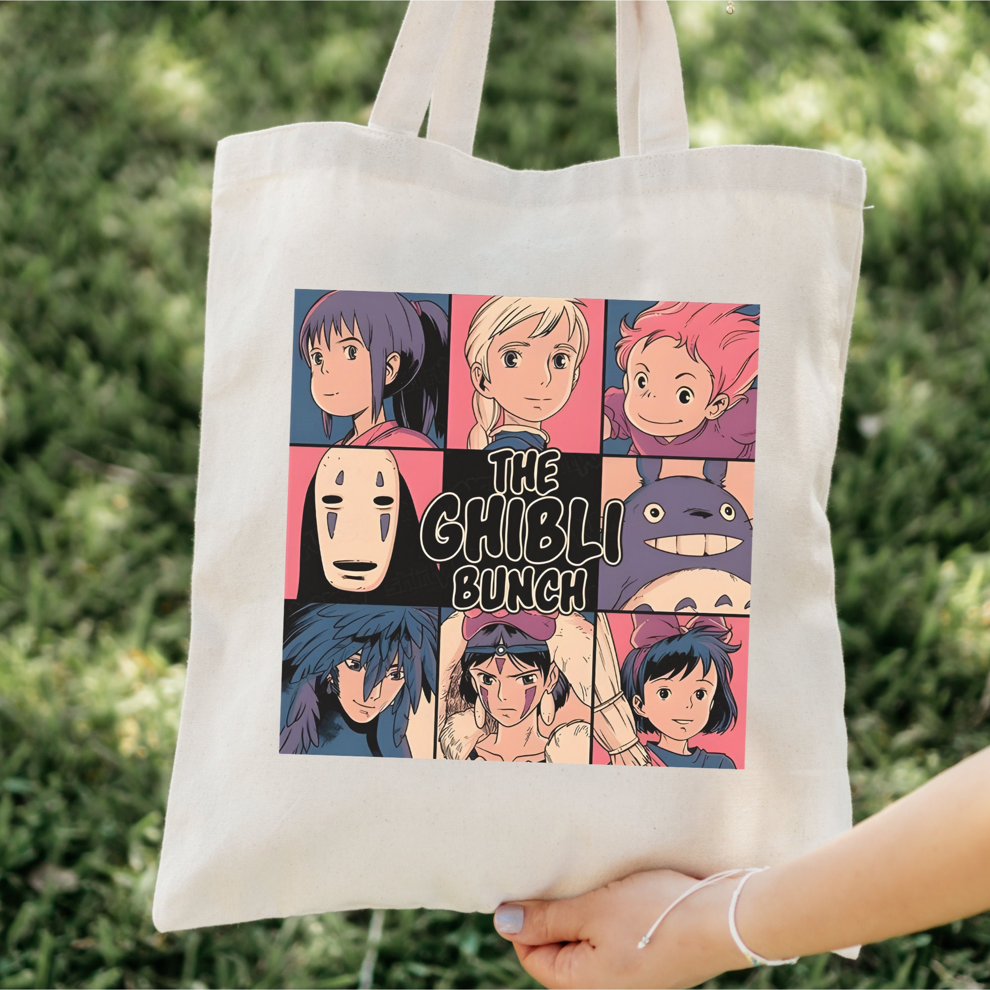 The Ghibli Bunch Cotton Canvas Tote Bag