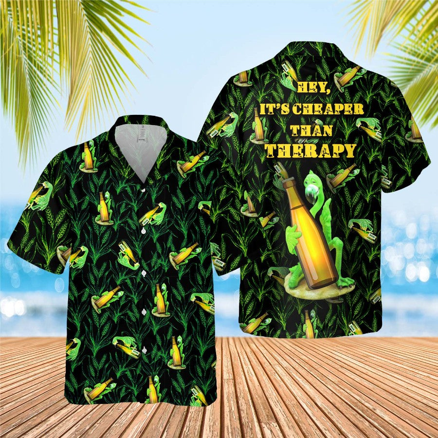 Funny Flamingo Beer Hawaii Shirt Qdh