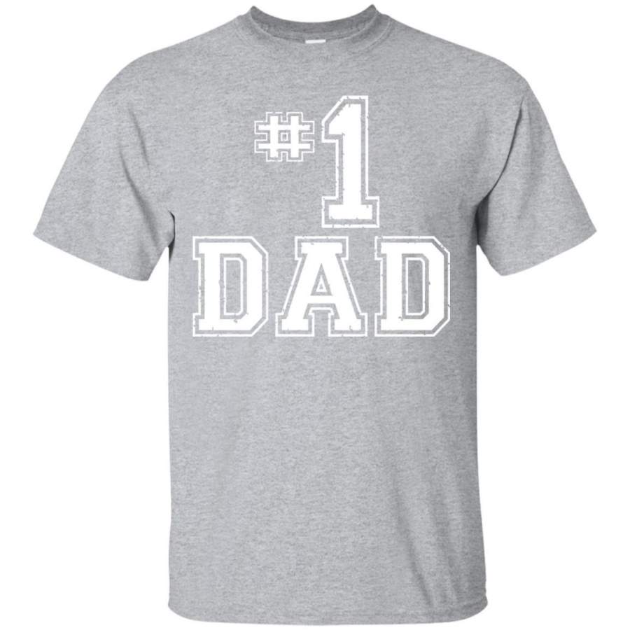 AGR Dad Number One Father’s Day Vintage Style T-Shirt