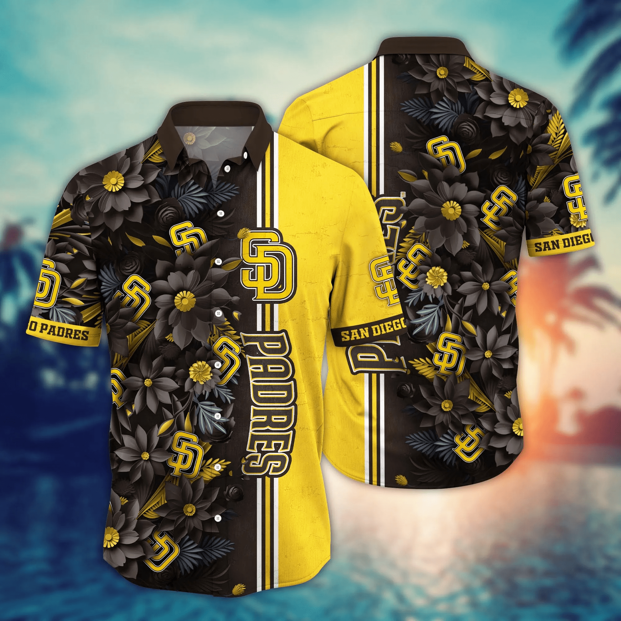 San Diego Padres Mlb Hawaiian Shirt Custom Ice-Cold Drinks Aloha Shirt