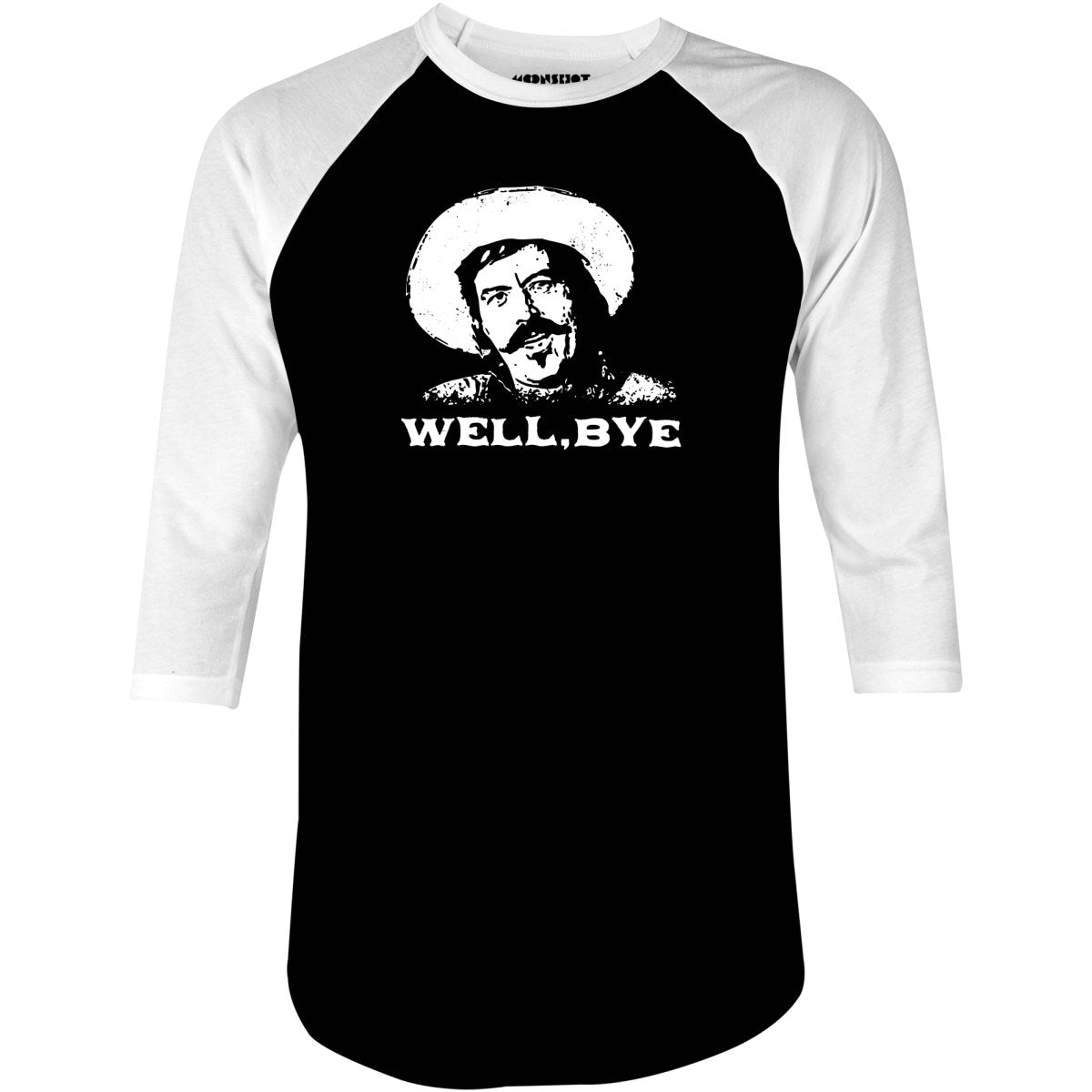 Well, Bye - Tombstone - 3/4 Sleeve Raglan T-Shirt X Halloween Collection From Snorider