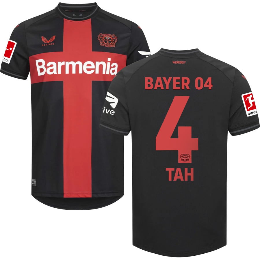 Bayer 04 Leverkusen Bundesliga Patch 2023/24 Home Jersey – Printed