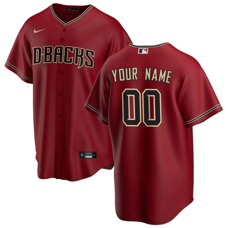 Arizona Diamondbacks 2023 Home Custom Jersey Unisex  – Red