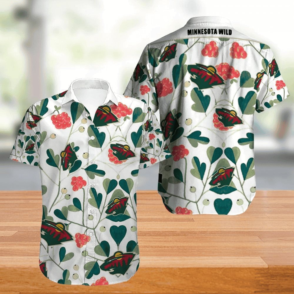Minnesota Wild Hawaiian Shirt Tropical Flowers Summer For Fans